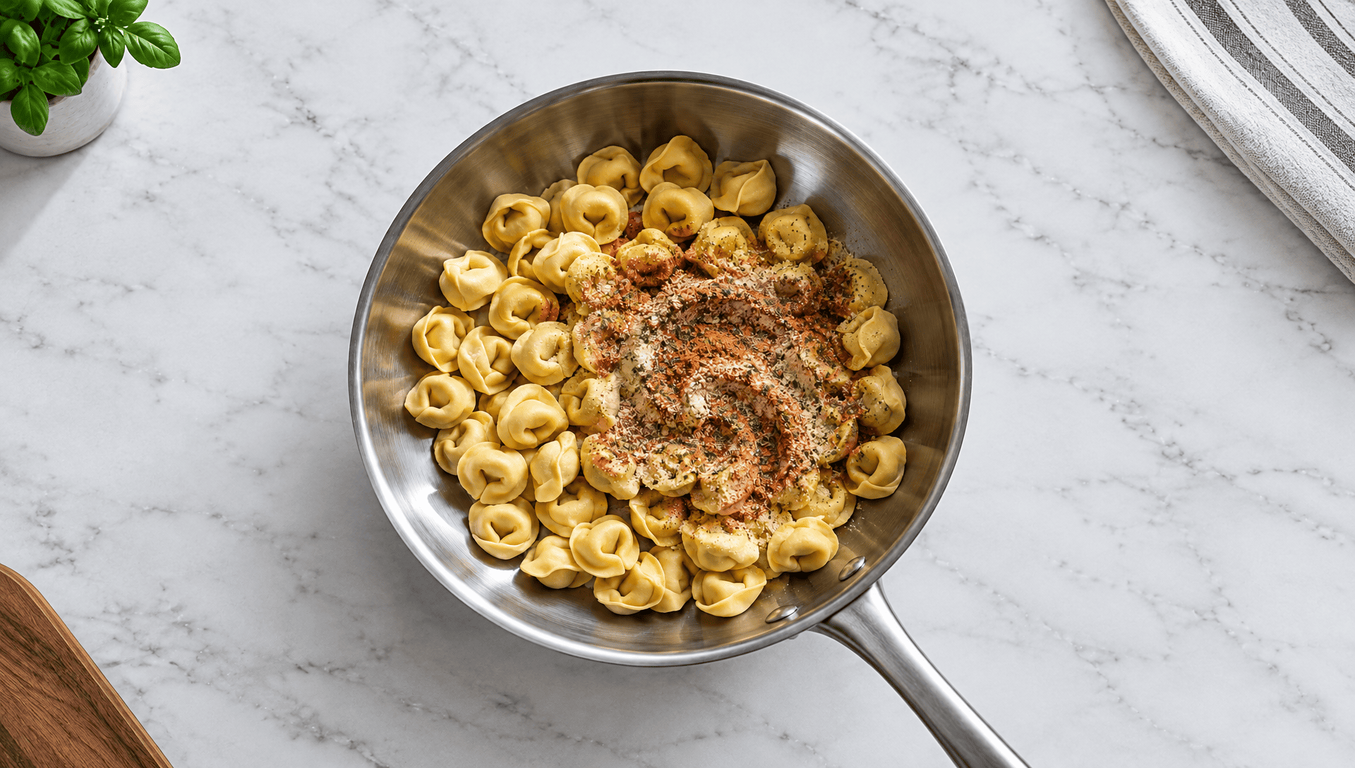 How to Get Restaurant-Style Tortellini Mantecatura at Home in One Pan